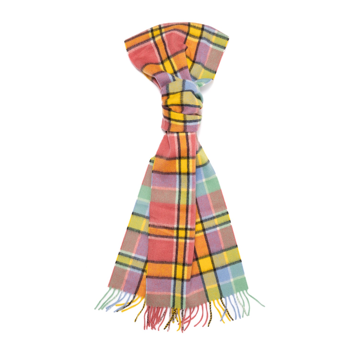 MJ Exklusiv: Karierter Schal "Yellow Tartan" aus schottischem Kaschmir